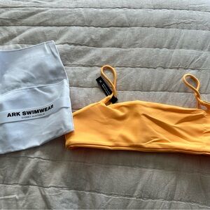 ARK Swimwear Women's Yellow Bikini Top